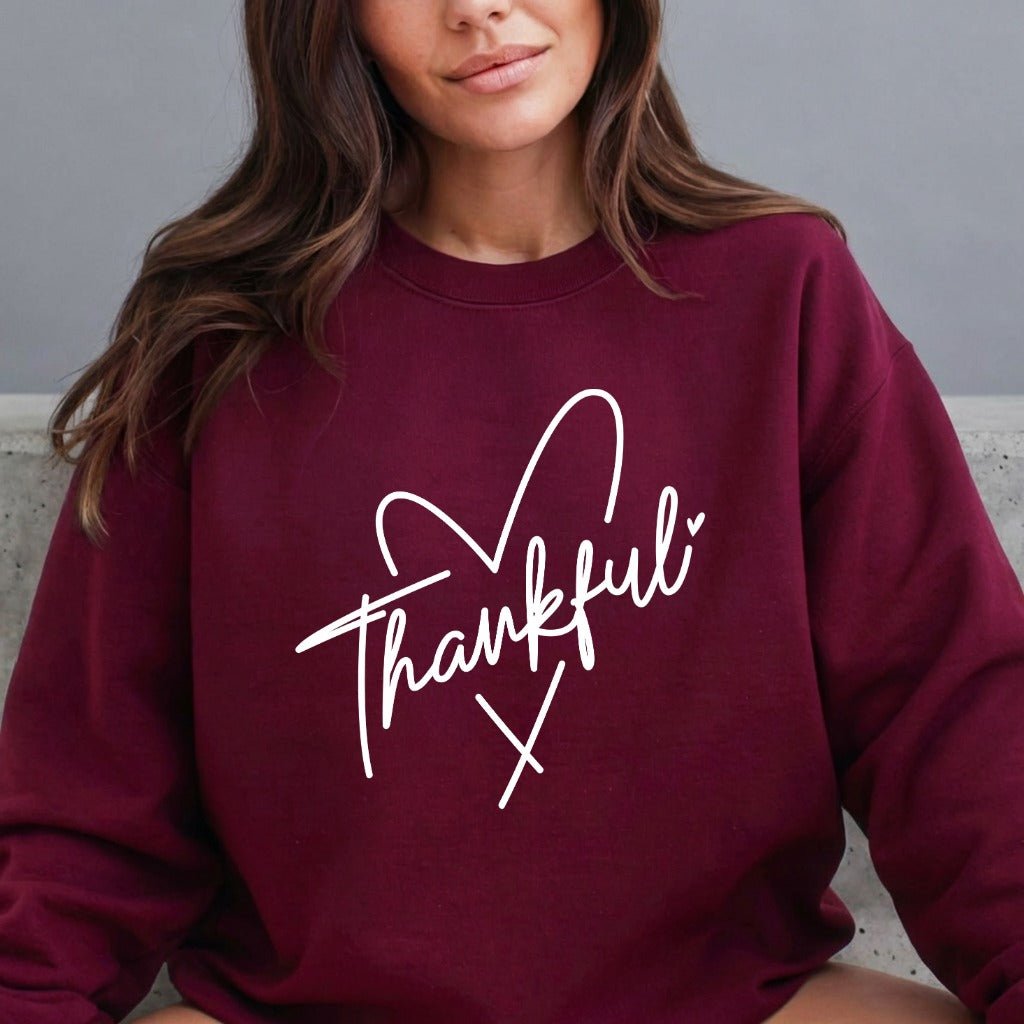 Thankful Heart | Gratitude & Blessings Sweatshirt - Luckets.com