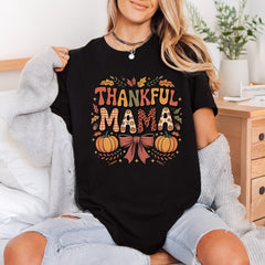 Thankful Mama Autumn Fall Thanksgiving Fall Ready to Press DTF Transfer for Dtf