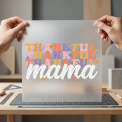 Thankful Mama Retro Vintage Thanksgiving Mom Ready to Press DTF Transfer for Dtf