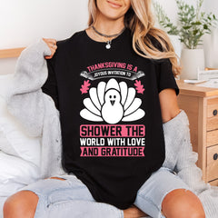 Thanksgiving Turkey Love Quote Faith Prayer Ready to Press DTF Transfer for Dtf