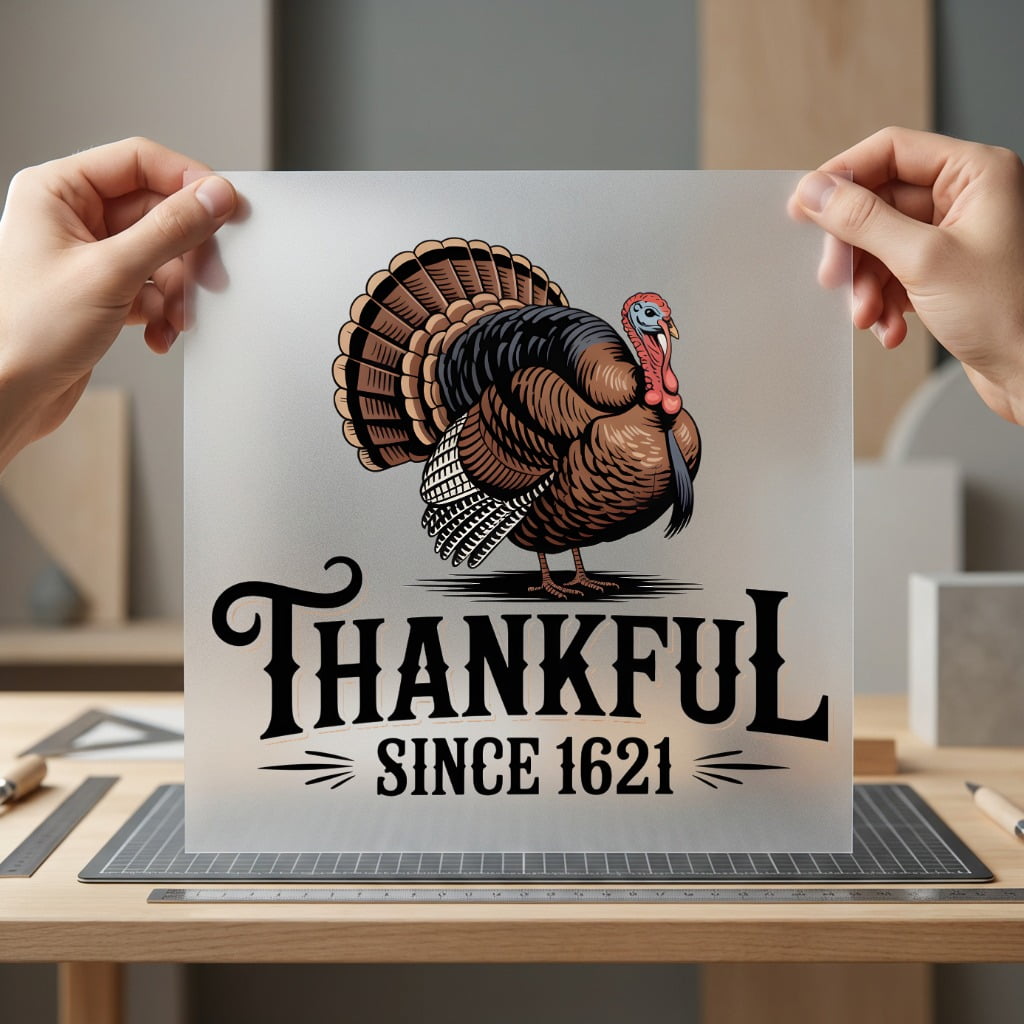 Thanksgiving Turkey Thankful Since Usa Thanksgiving Ready to Press DTF Transfer for Dtf