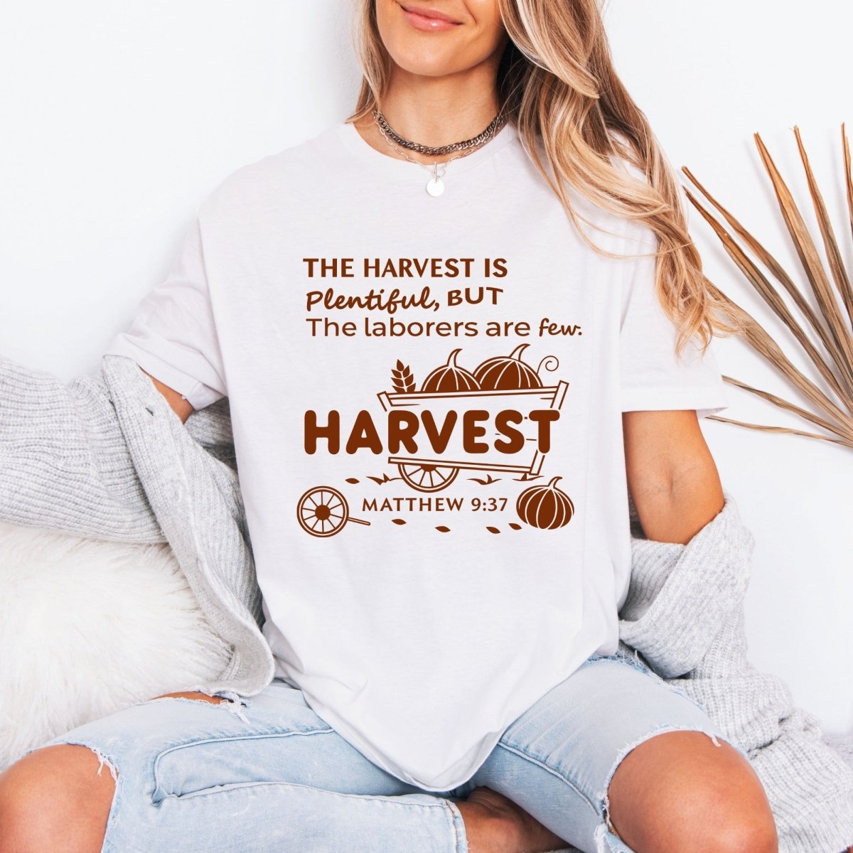 The Harvest Is Plentiful | Matthew 9:37 Faith Tee - Luckets.com