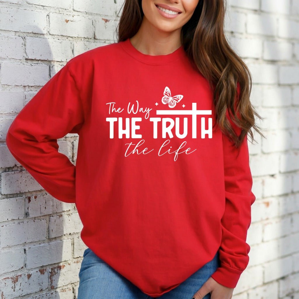 The Way, The Truth, The Life | Gospel & Affirmation Sweatshirt - Luckets.com