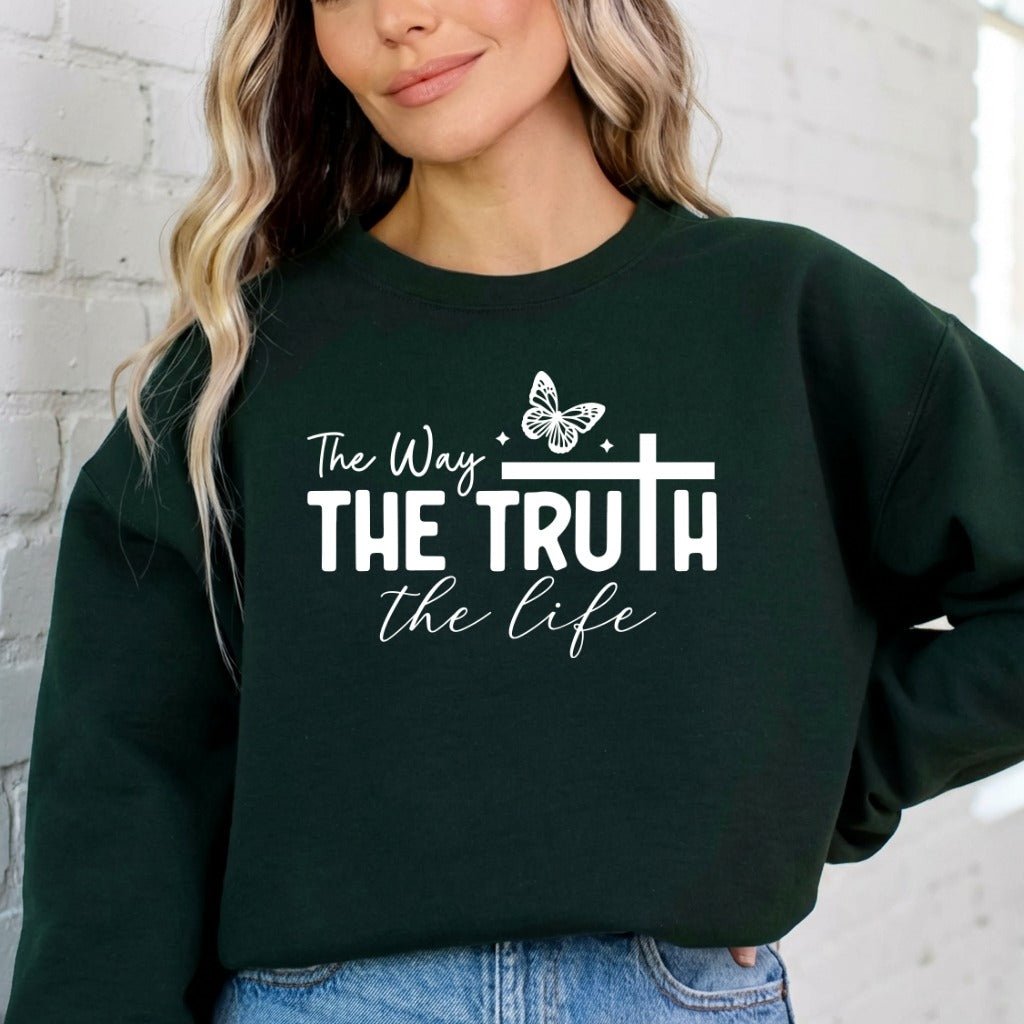 The Way, The Truth, The Life | Gospel & Affirmation Sweatshirt - Luckets.com