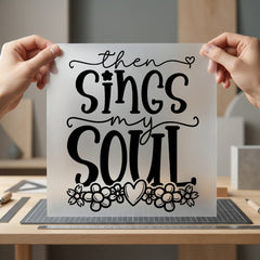 Then Sings Soul Christian Christian Faith Ready to Press DTF Transfer for Dtf