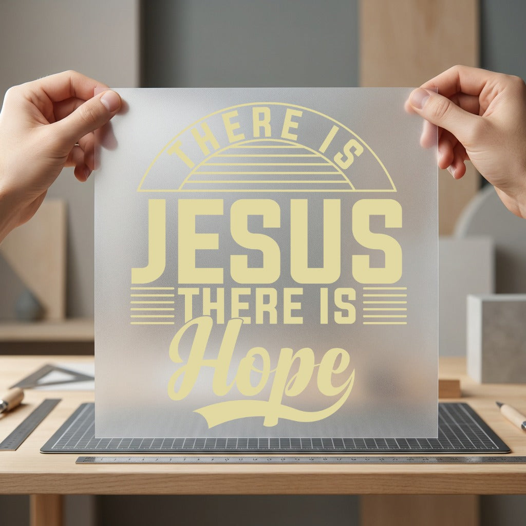 There Jesus Hope Christian Christian Faith Ready to Press DTF Transfer for Dtf