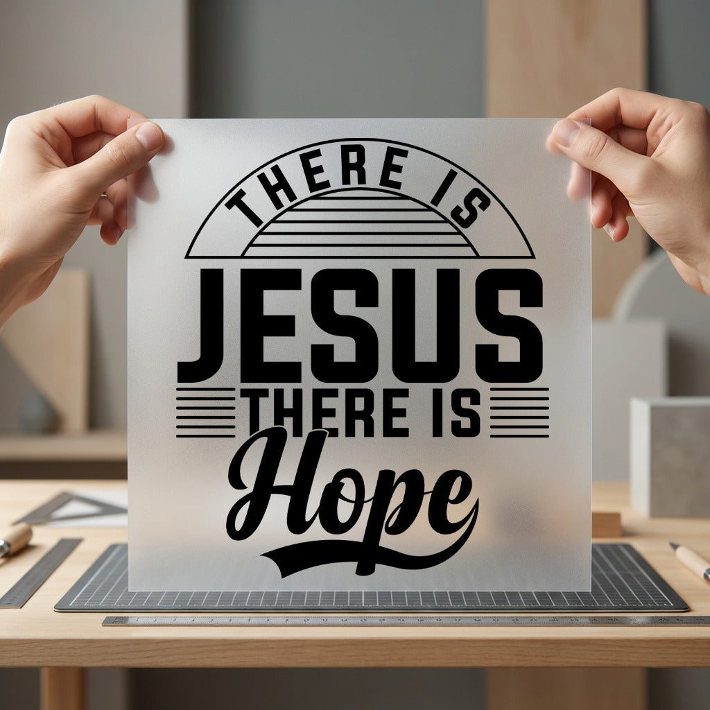 There Jesus Hope Christian Christian Faith Ready to Press DTF Transfer for Dtf