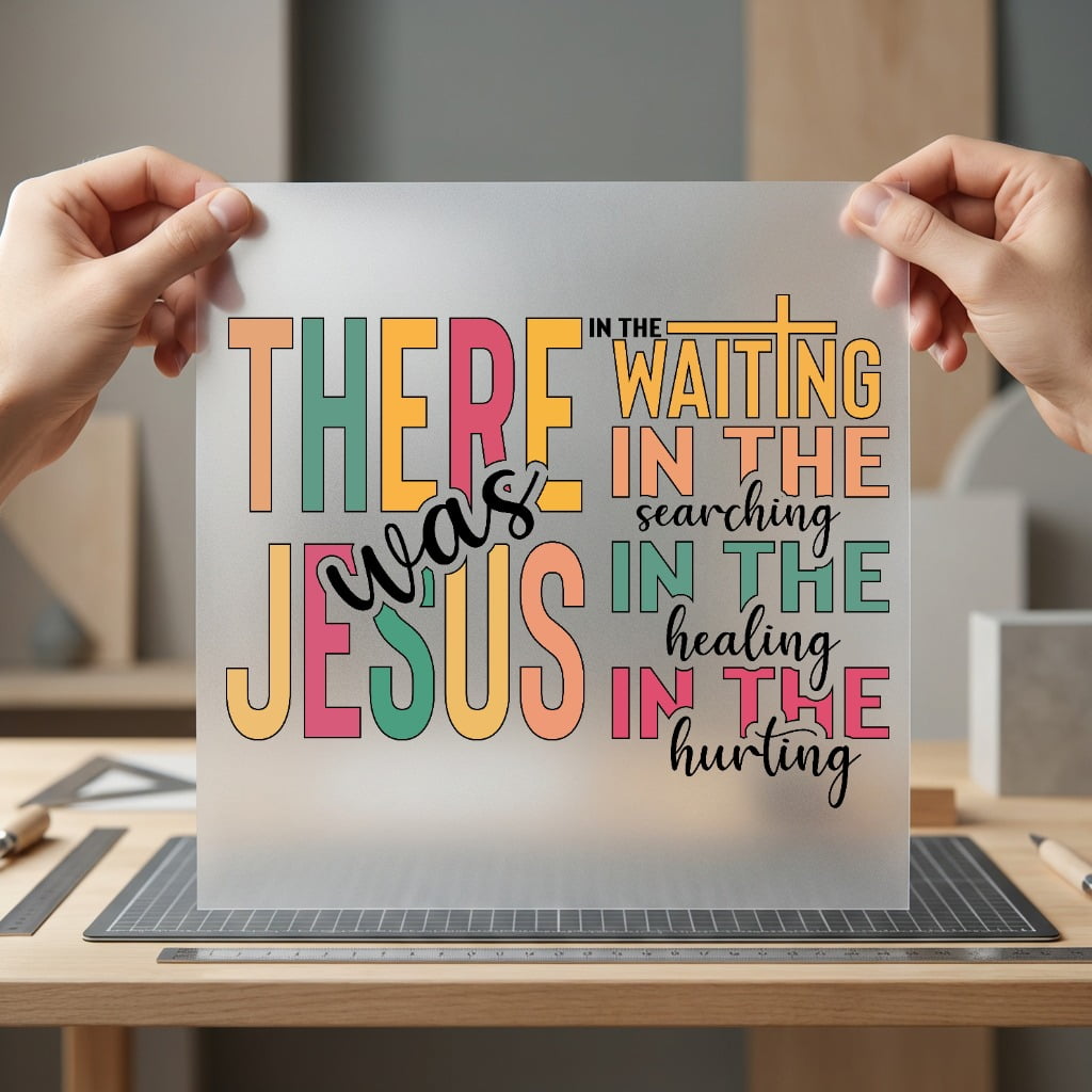 There Was Jesus Faith-inspired Christian Faith Ready to Press DTF Transfer for Dtf