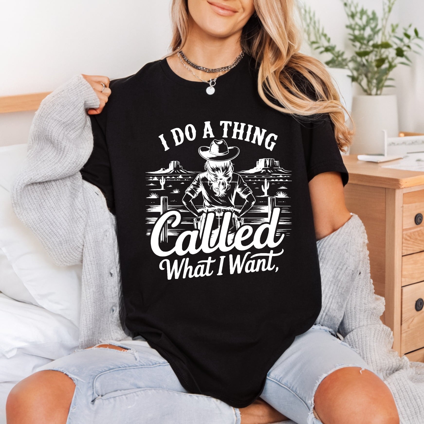 Thing Called What Want Usa Vintage Ready to Press DTF Transfer for Dtf