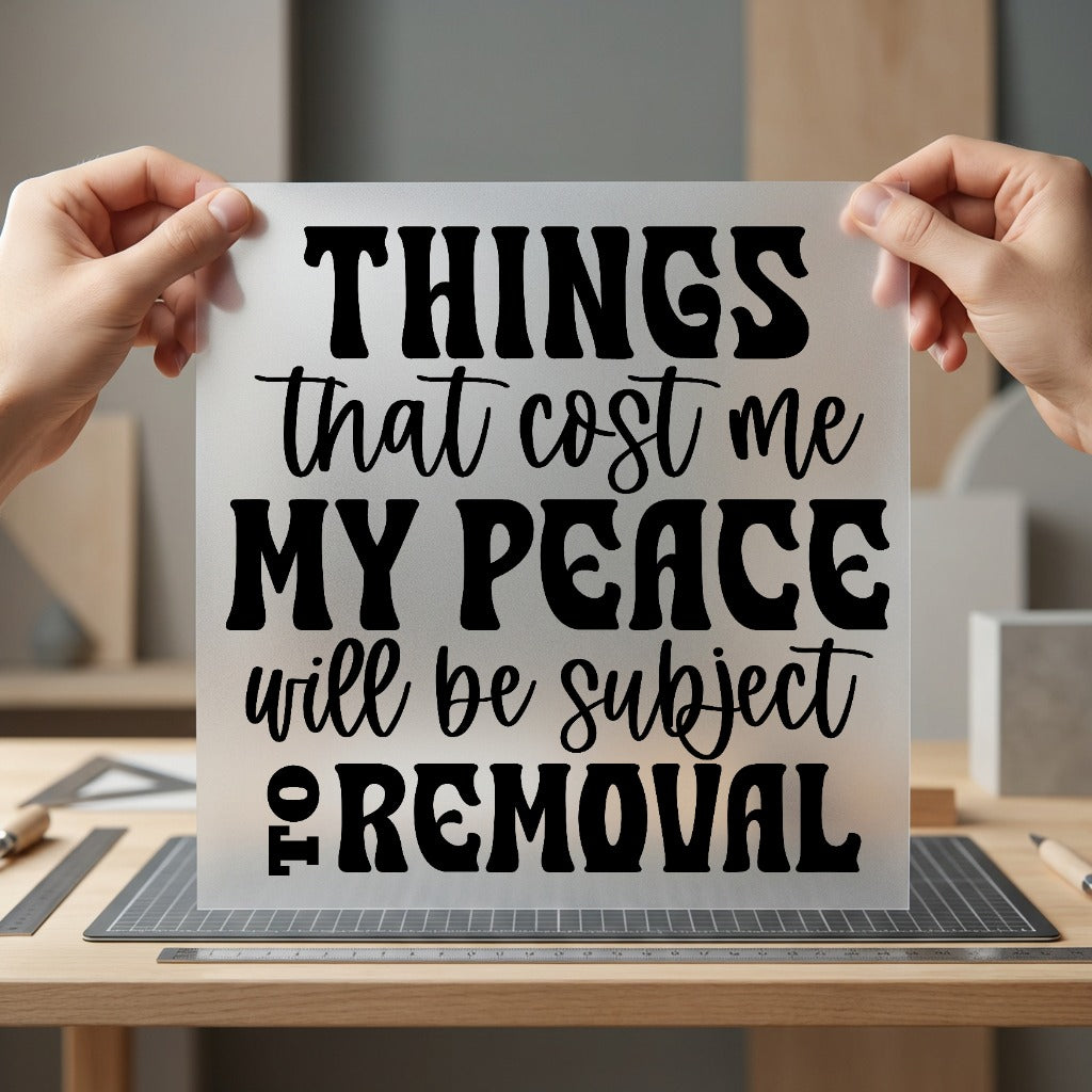Things Cost Peace Retro Retro Aesthetic Ready to Press DTF Transfer for Dtf