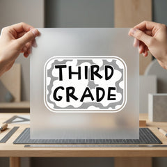 Third Grade Educational Diy Teacher Vintage Ready to Press DTF Transfer for Dtf