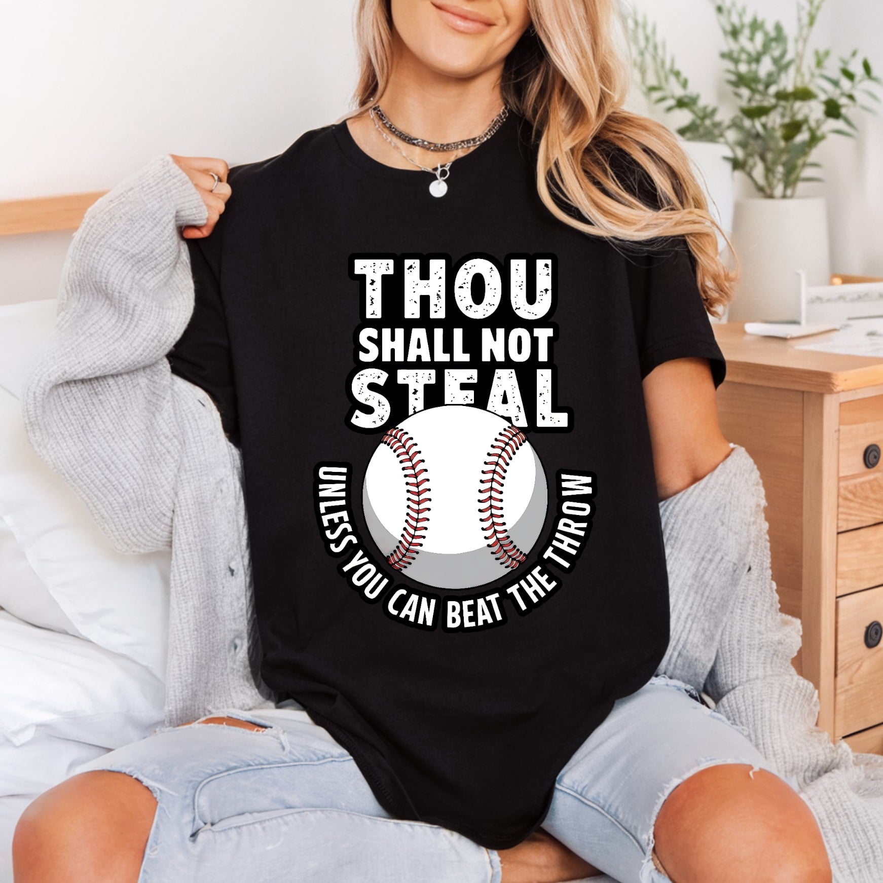 Thou Shall Not Steal Mom Funny Ready to Press DTF Transfer for Dtf
