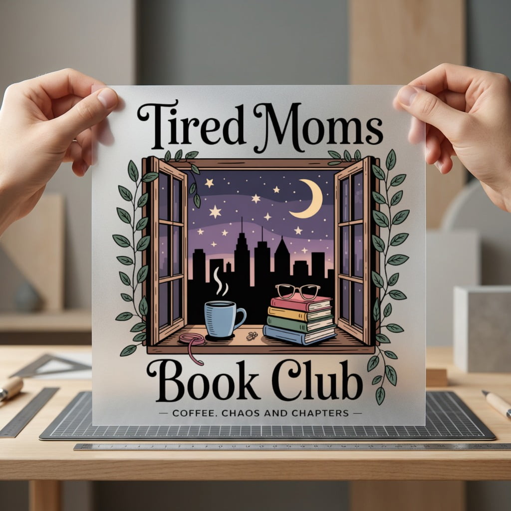Tired Moms Book Club Mom Funny Ready to Press DTF Transfer for Dtf