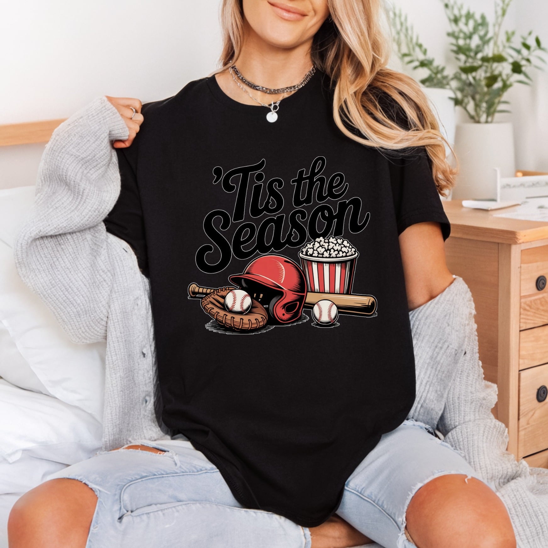 Tis Season Baseball Sports Retro Fitness Ready to Press DTF Transfer for Dtf