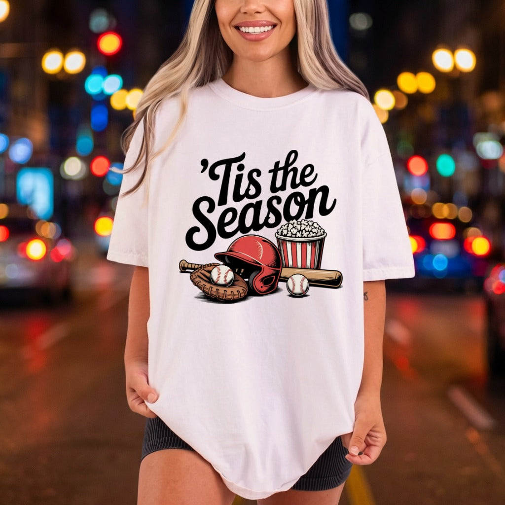 Tis Season Baseball Sports Retro Fitness Ready to Press DTF Transfer for Dtf