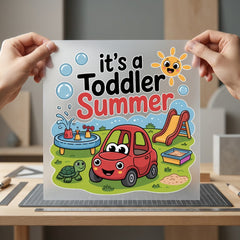 Toddler Summer Kids Fun Summer Funny Ready to Press DTF Transfer for Dtf