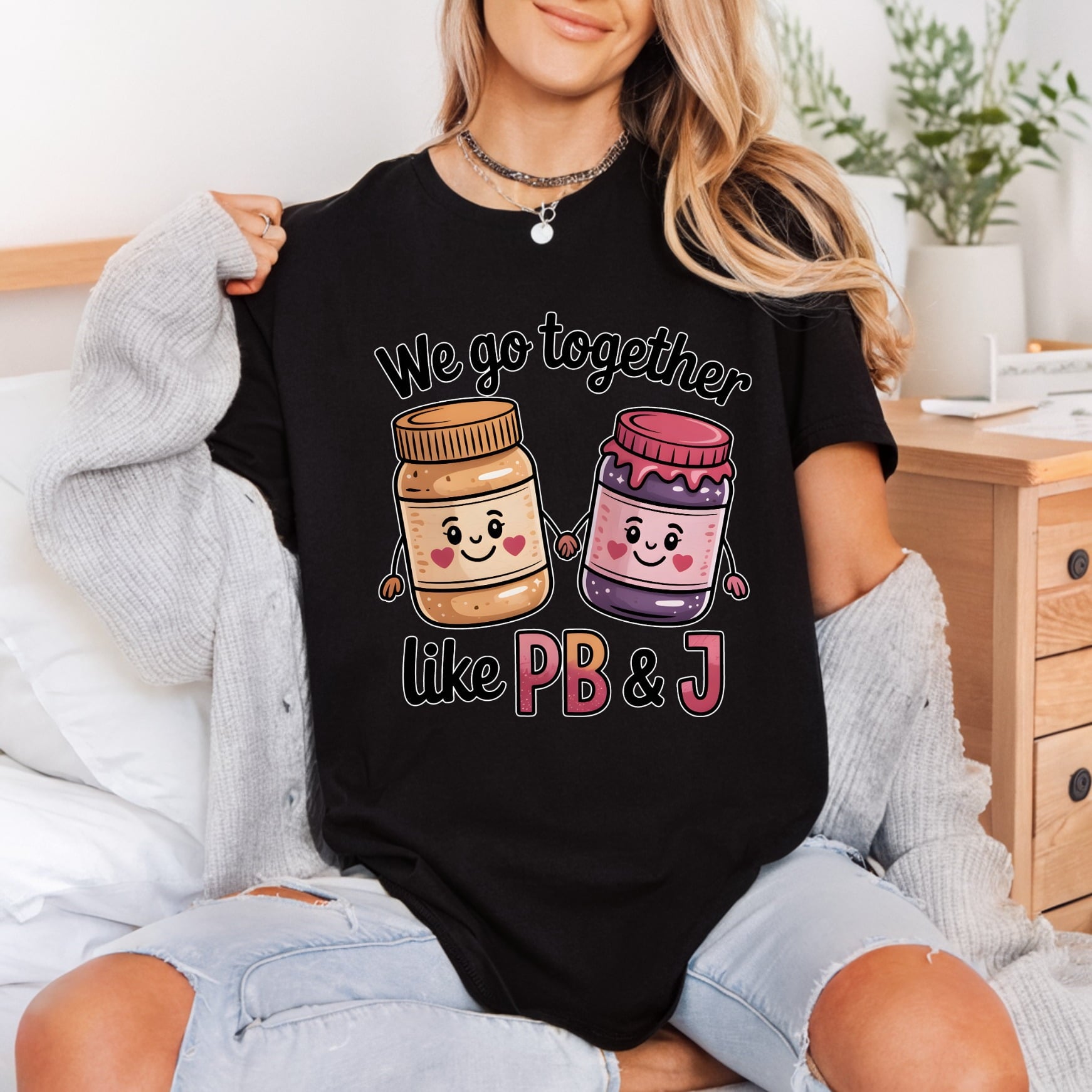 Together Like Food Diy Valentine Funny Ready to Press DTF Transfer for Dtf