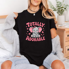 Totally Adorable Elephant Kawaii Mom Ready to Press DTF Transfer for Dtf