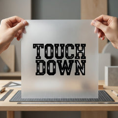 Touch Down Football Distressed Vintage Retro Ready to Press DTF Transfer for Dtf