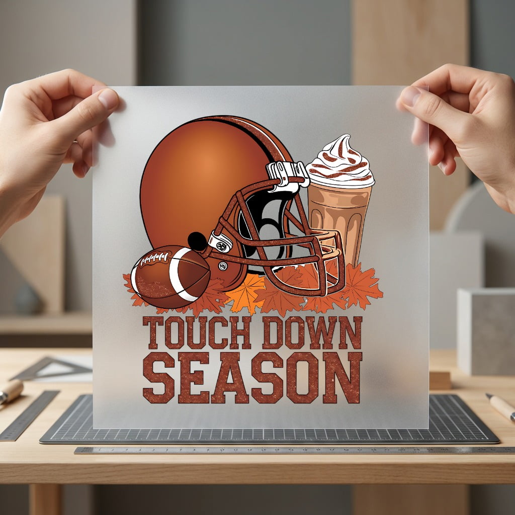 Touch Down Season Football Thanksgiving Fall Ready to Press DTF Transfer for Dtf