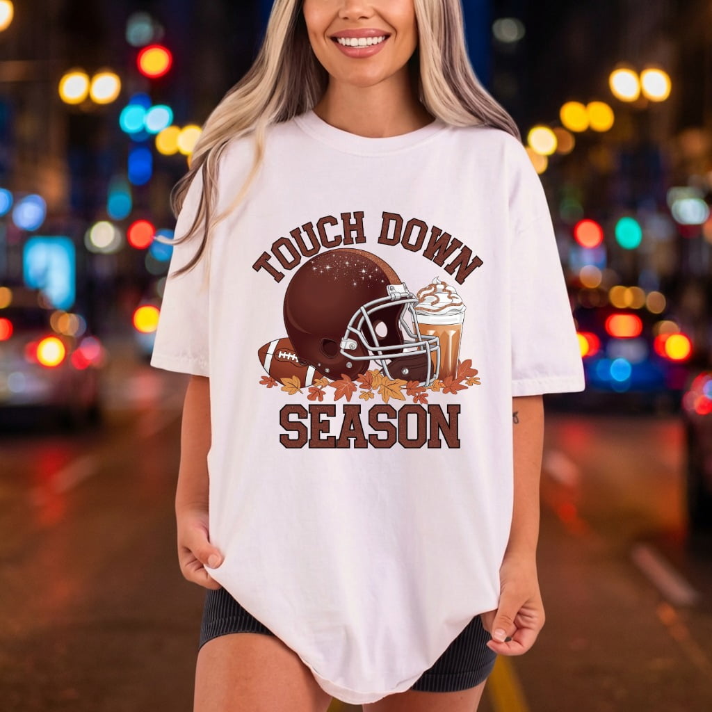 Touchdown Season Football Fall Thanksgiving Fall Ready to Press DTF Transfer for Dtf