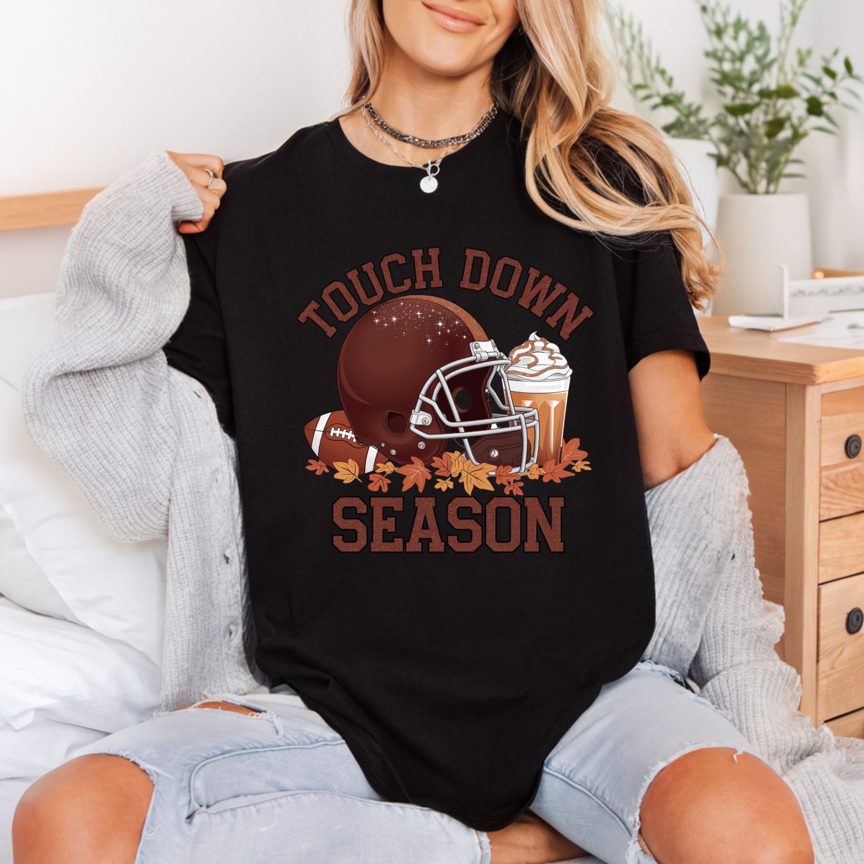 Touchdown Season Football Fall Thanksgiving Fall Ready to Press DTF Transfer for Dtf