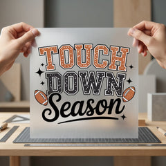 Touchdown Season Football Game Mom Dad Ready to Press DTF Transfer for Dtf