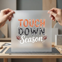 Touchdown Season Football Game Vintage Retro Ready to Press DTF Transfer for Dtf