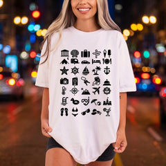 Travel Vacation Icons Adventure Summer Aesthetic Ready to Press DTF Transfer for Dtf