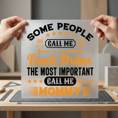 Trucker Mom Empowering Diy Mom Ready to Press DTF Transfer for Dtf