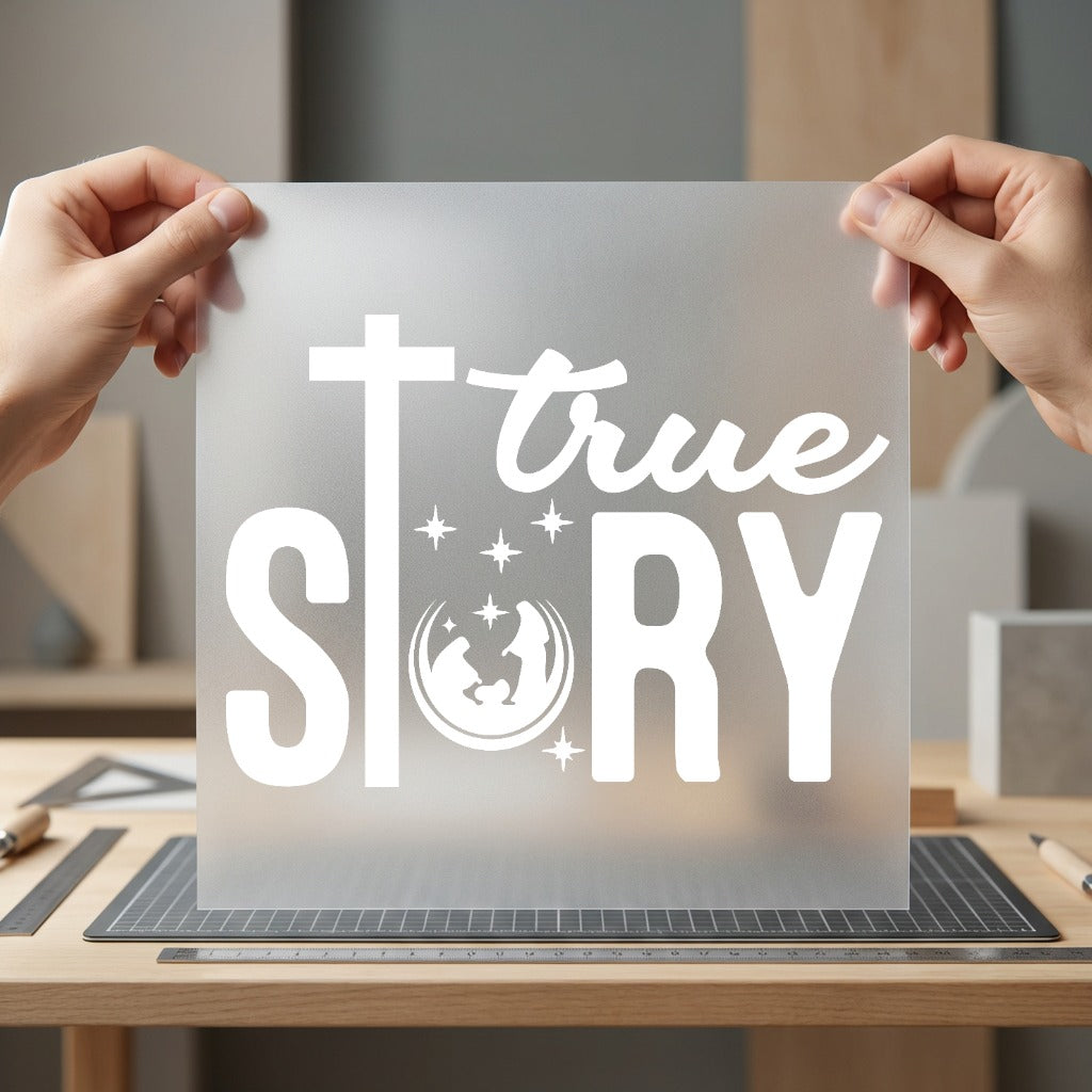 True Story Nativity Christmas Christian Faith Ready to Press DTF Transfer for Dtf