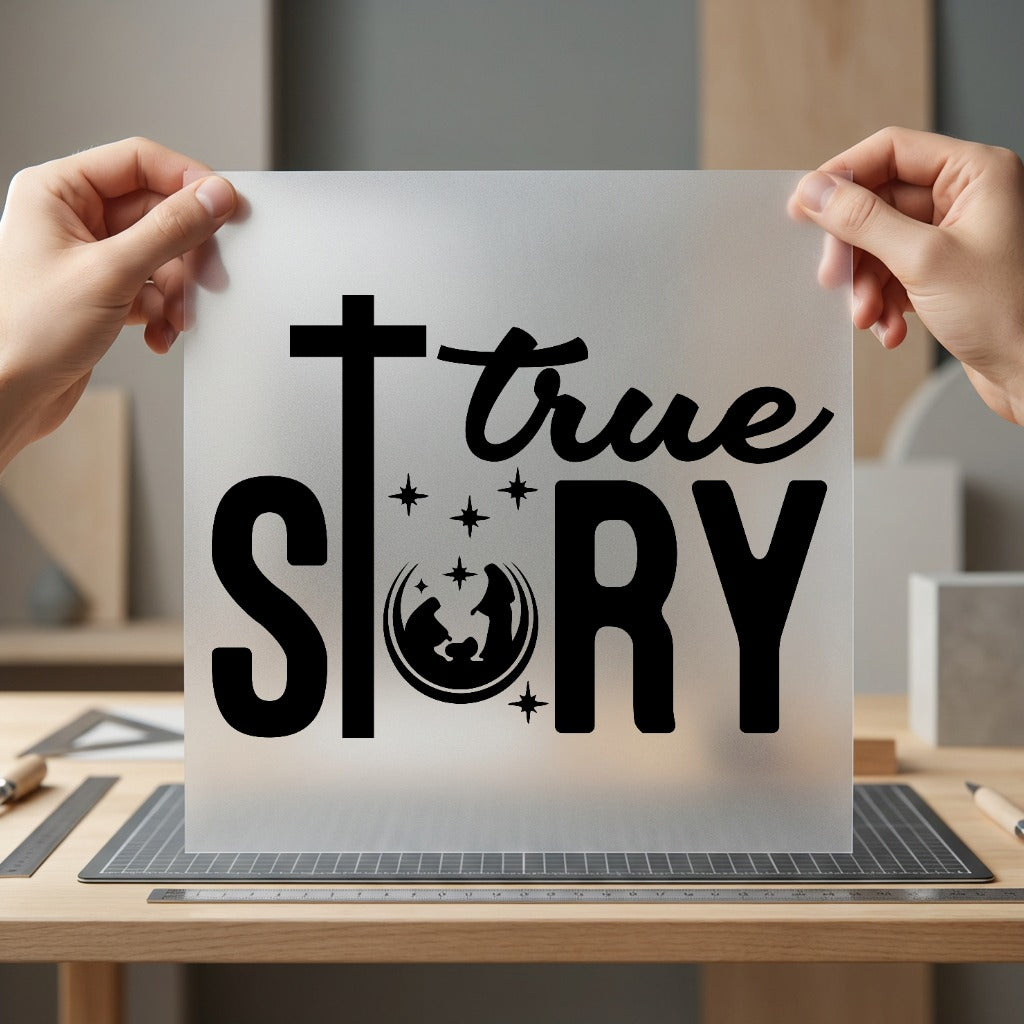 True Story Nativity Christmas Christian Faith Ready to Press DTF Transfer for Dtf