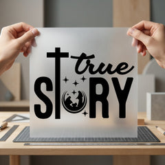 True Story Nativity Christmas Christian Faith Ready to Press DTF Transfer for Dtf