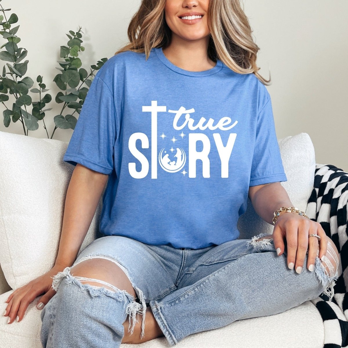 True Story Nativity | Christmas Faith Tee - Luckets.com
