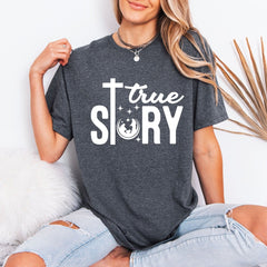 True Story Nativity | Christmas Faith Tee - Luckets.com
