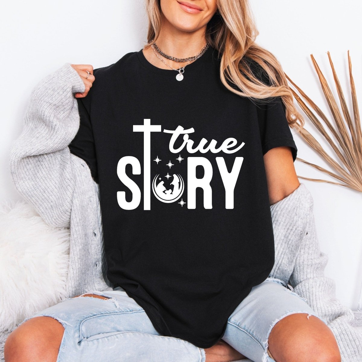 True Story Nativity | Christmas Faith Tee - Luckets.com