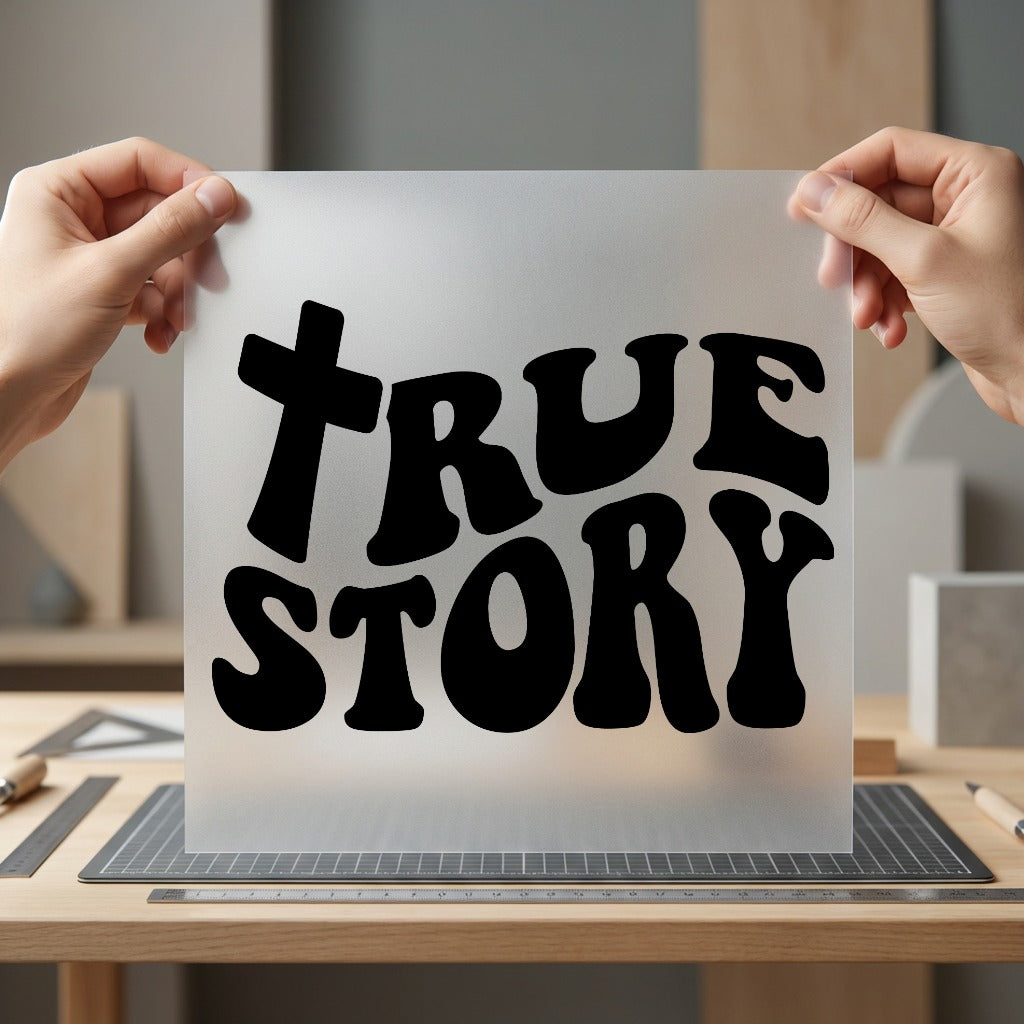 True Story Retro Groovy Christian Faith Ready to Press DTF Transfer for Dtf
