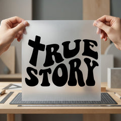True Story Retro Groovy Christian Faith Ready to Press DTF Transfer for Dtf