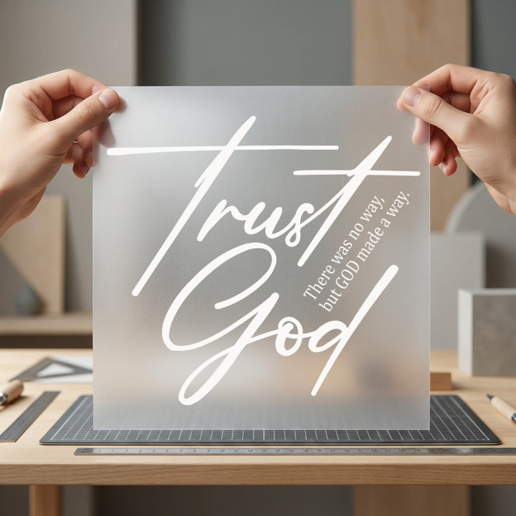 Trust God Scripture Faith-based Christian Faith Ready to Press DTF Transfer for Dtf
