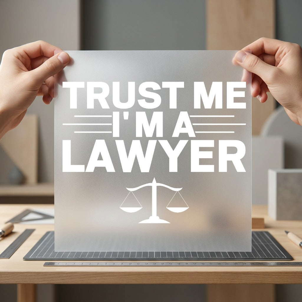 Trust Lawyer Legal Professional Funny Sarcastic Ready to Press DTF Transfer for Dtf