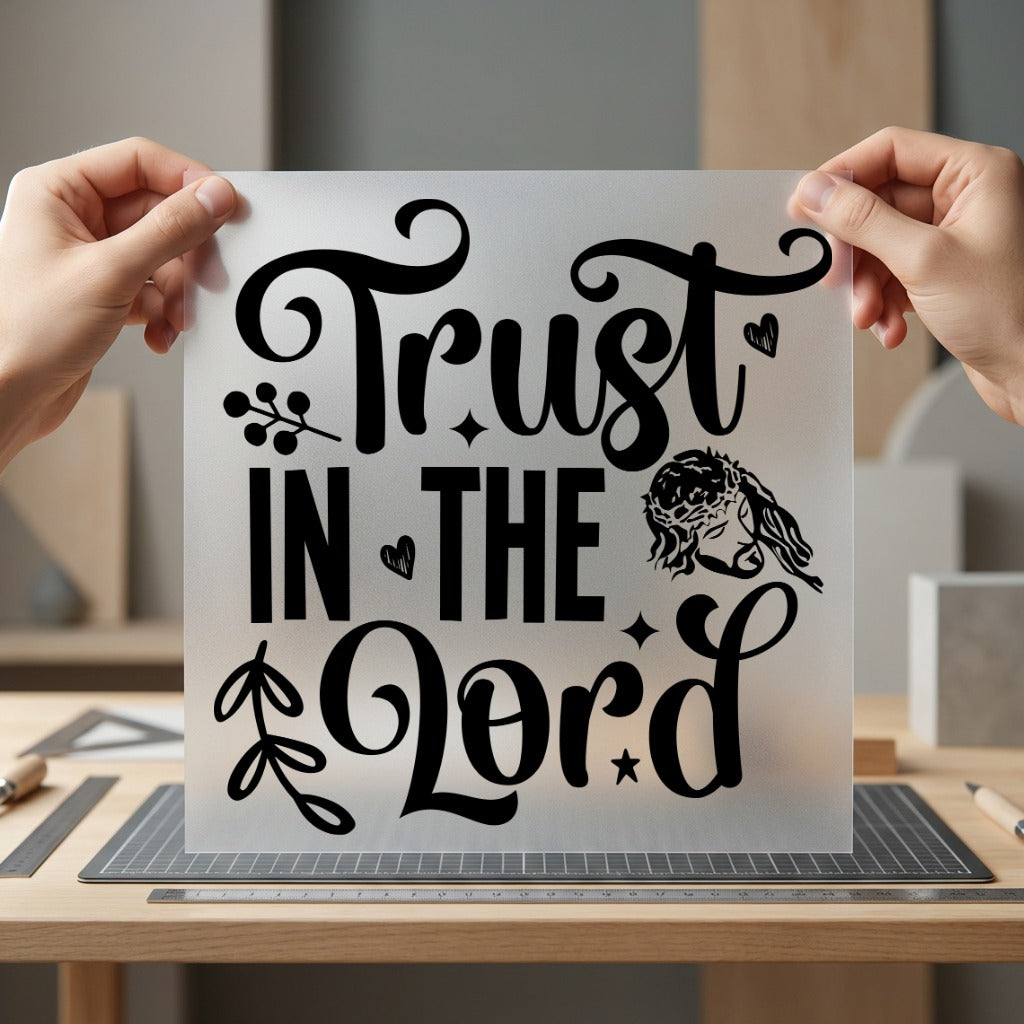 Trust Lord Faith-inspired Diy Christian Faith Ready to Press DTF Transfer for Dtf
