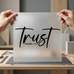 Trust Proverbs 5-6 Scriptural Christian Faith Ready to Press DTF Transfer for Dtf