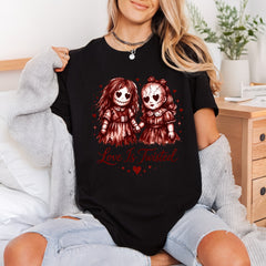 Twisted Love Creepy Dolls Halloween Vintage Ready to Press DTF Transfer for Dtf