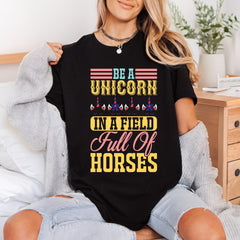 Unicorn Field Horses Motivational Geek & Fantasy Collection Good Vibes Collection Ready to Press DTF Transfer for Dtf