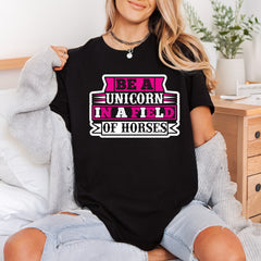 Unicorn Field Horses Motivational Geek & Fantasy Collection Positive Vibes Collection Ready to Press DTF Transfer for Dtf