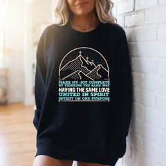United in Spirit | Mountain Crosses Faith Sweatshirt - Luckets.com