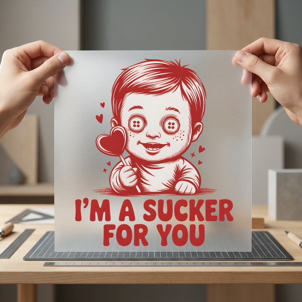 Valentine Baby Sucker Diy Valentine Ready to Press DTF Transfer for Dtf
