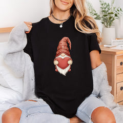 Valentine Gnome Love Heart Valentine Ready to Press DTF Transfer for Dtf