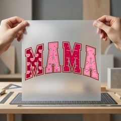 Valentine Mama Retro Love Valentine Mom Ready to Press DTF Transfer for Dtf