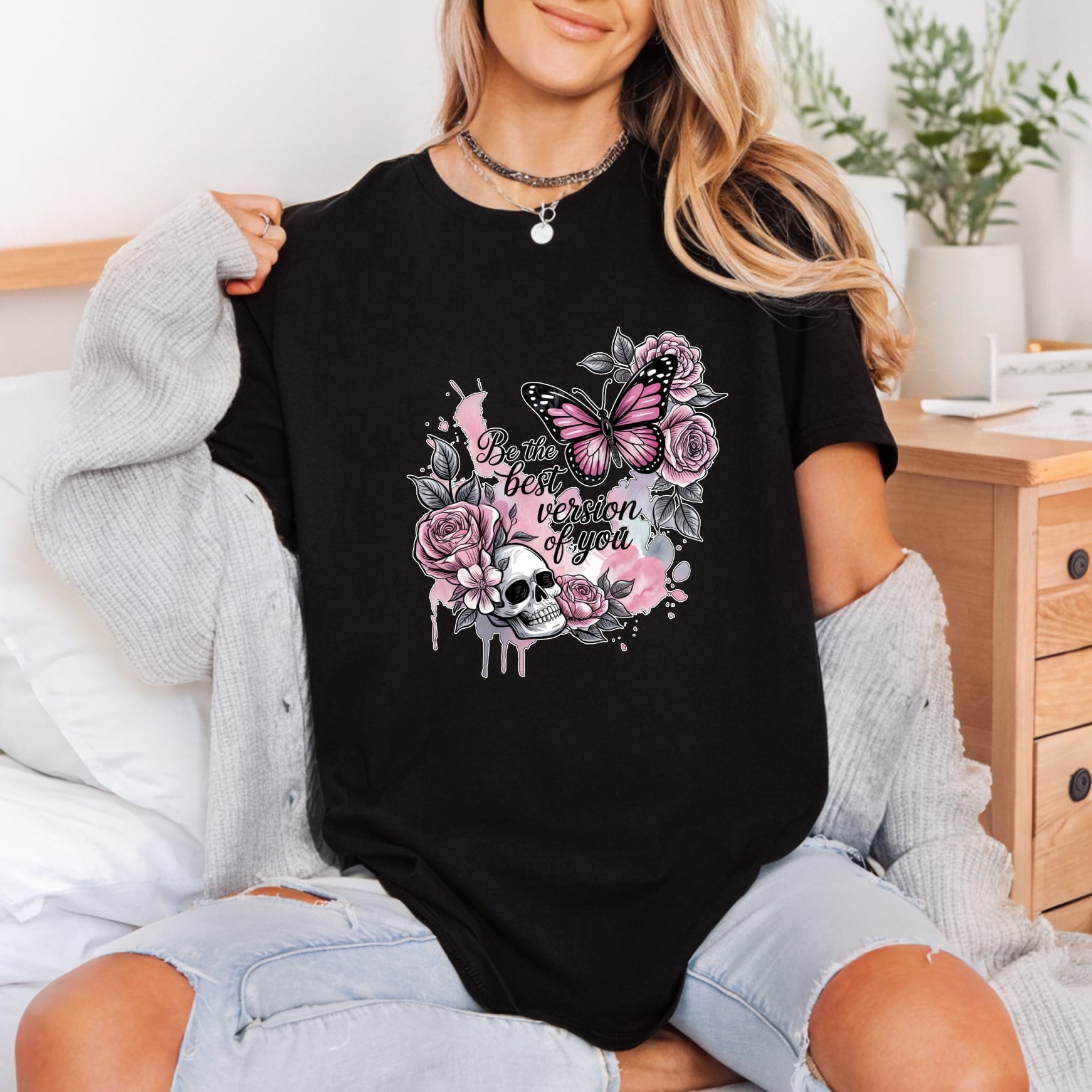 Version You Pink Grunge Vintage Retro Ready to Press DTF Transfer for Dtf